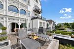 Terrasse - Ferienwohnung Muschel in der Villa Rex Sellin - Top-Hundeurlaub