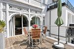 Terrasse - Ferienwohnung Muschel in der Villa Rex Sellin - Top-Hundeurlaub