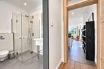Badezimmer - Ferienwohnung Muschel in der Villa Rex Sellin - Top-Hundeurlaub