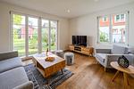 Wohnzimmer - Haus Geborgenheit - Top-Hundeurlaub