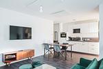 Wohnzimmer - Dünenquartier Apartment 07 - Top-Hundeurlaub