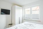 Schlafzimmer - Dünenquartier Apartment 07 - Top-Hundeurlaub