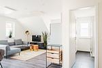 Wohnzimmer - Dünenquartier Apartment 13 - Top-Hundeurlaub