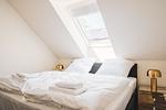 Schlafzimmer - Dünenquartier Apartment 13 - Top-Hundeurlaub