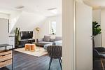 Wohnzimmer - Dünenquartier Apartment 17 - Top-Hundeurlaub