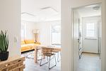 Wohnzimmer - Dünenquartier Apartment 28 - Top-Hundeurlaub