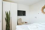 Schlafzimmer - Dünenquartier Apartment 28 - Top-Hundeurlaub