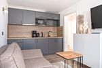 Küche / Küchenzeile - Apartment 15 - Top-Hundeurlaub