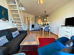 Wohnzimmer - Ferienwohnung ''Buntfisch'' - Schönberger Strand - Top-Hundeurlaub