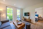Wohnzimmer - Strandhaus Apartment 02 - Top-Hundeurlaub