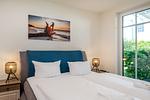 Schlafzimmer - Strandhaus Apartment 04 - Top-Hundeurlaub