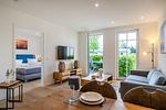 Wohnzimmer - Strandhaus Apartment 05 - Top-Hundeurlaub