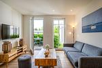 Wohnzimmer - Strandhaus Apartment 05 - Top-Hundeurlaub