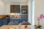 Küche / Küchenzeile - Strandhaus Apartment 06 - Top-Hundeurlaub