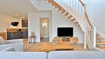Wohnzimmer - Strandhaus Penthouse (Seeblick) - Top-Hundeurlaub