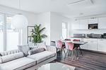 Wohnzimmer - Dünenquartier Apartment 01 - Top-Hundeurlaub