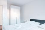 Schlafzimmer - Dünenquartier Apartment 02 - Top-Hundeurlaub