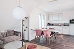 Wohnzimmer - Dünenquartier Apartment 03 - Top-Hundeurlaub