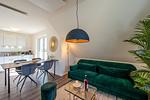 Wohnzimmer - Dünenquartier Apartment 04 - Top-Hundeurlaub