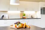Ferienwohnung Nordkap in Wittdün/Amrum   Offene Küche und Esstisch - Haus Jungnamen Sand - Wohnung Nordkap - Top-Hundeurlaub