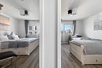 Schlafzimmer - Ferienwohnung Krosse Krabbe Olpenitz - Top-Hundeurlaub