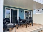 Terrasse - Ferienwohnung Krosse Krabbe Olpenitz - Top-Hundeurlaub