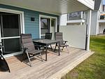 Terrasse - Ferienwohnung Krosse Krabbe Olpenitz - Top-Hundeurlaub