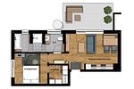 Grundriss - Villa Schlossblick - Appartement Meersand - Top-Hundeurlaub