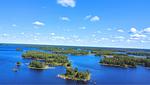 Luftaufnahme vom Allgunnen mit Inseln bei Tiny Rosö in Småland - Tiny Rosö - Top-Hundeurlaub