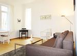 Wohnzimmer - Blick auf Villa Baltic Fewo 1 - Top-Hundeurlaub
