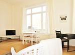 Wohnzimmer - Blick auf Villa Baltic Fewo 1 - Top-Hundeurlaub