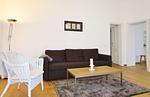 Wohnzimmer - Blick auf Villa Baltic Fewo 1 - Top-Hundeurlaub