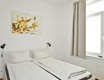 Schlafzimmer - Blick auf Villa Baltic Fewo 1 - Top-Hundeurlaub