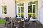 Terrasse - Blick auf Villa Baltic Fewo 1 - Top-Hundeurlaub