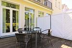Terrasse - Blick auf Villa Baltic Fewo 1 - Top-Hundeurlaub