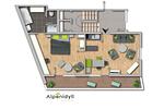 Grundriss, 2D Plan - City Life 2 by Alpenidyll Apartments - Top-Hundeurlaub