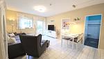 Wohnzimmer - Ferienwohnung "Lieblingsplatz" in Kalifornien an der Ostsee - Top-Hundeurlaub