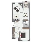 Grundriss - Wohnung 012 - Top-Hundeurlaub