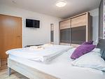 Schlafzimmer mit Doppelbett - Wohnung 2.1 - Möwennest - Top-Hundeurlaub