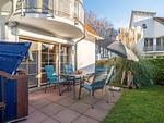 Terrasse mit Strandkorb - Wohnung 2.1 - Möwennest - Top-Hundeurlaub