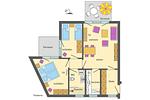 Grundriss - Wohnung 2.1 - Möwennest - Top-Hundeurlaub