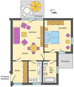 Grundriss - Wohnung 2.3 - Waldesruh - Top-Hundeurlaub
