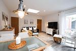 Wohnzimmer - Ferienhaus Tintenfisch - Top-Hundeurlaub
