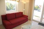 Wohnzimmer - Ferienwohnung "Blaue Perle" Schönberger Strand - Top-Hundeurlaub