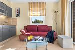 Wohnzimmer - Ferienwohnung Blaue Perle Schönberger Strand - Top-Hundeurlaub