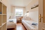 Schlafzimmer - White House Ferienwohnung 1 - Top-Hundeurlaub