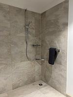 Badezimmer - Ferienwohnung „Bottsandblick“ Marina Wendtorf - Top-Hundeurlaub