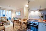Küche / Küchenzeile - (ARW3) Ferienwohnung Cozy Harbour - Top-Hundeurlaub