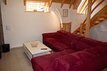 Wohnzimmer - Ferienhaus "Glück Auf! II" Mellumplate 27 - Top-Hundeurlaub