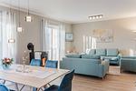 Wohnzimmer - Bungalow Strandhafer - Top-Hundeurlaub